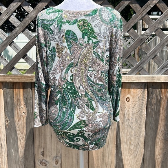 Roz & Ali Paisley Garden Cardi Size Medium - Picture 4 of 6